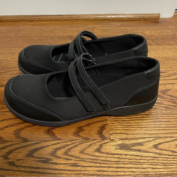 Abeo Biomechanical Black Velcro Strap Shoe Ladies Size 10 - Picture 3 of 11